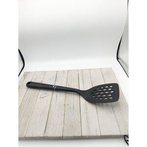 OXO Hard Black Nylon Turner Slotted Spatula 14 1/2"  Holes